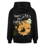 Amphionan, Palmen, 1st | Freshhood, Oversized Unisex Hoodie - Schwarz