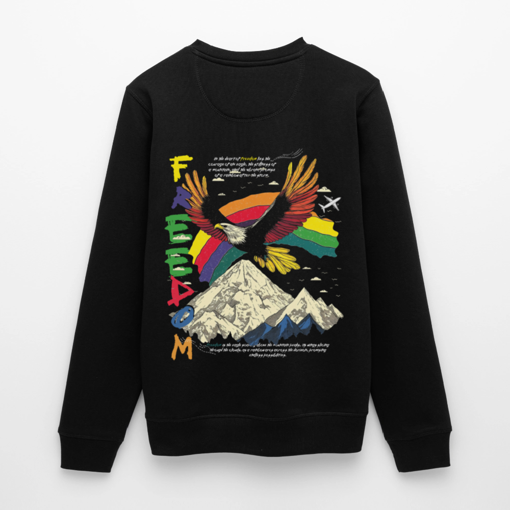 Susanoo, Adler, 1st | Roller, Unisex Bio-Sweatshirt - Schwarz