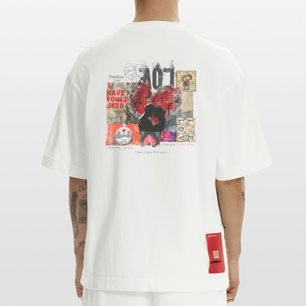 Galevar, Liebe, 1st | Heve, Heavyweight Oversized Bio T-Shirt, Unisex - OFF WHITE