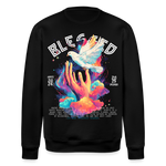 Posei, Taube, 1st | Roller, Unisex Bio-Sweatshirt - Schwarz
