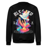 Posei, Taube, 1st | Roller, Unisex Bio-Sweatshirt - Schwarz