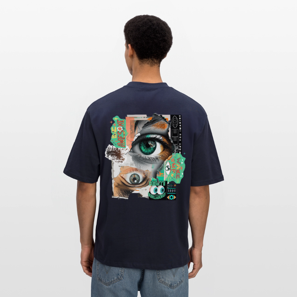 Siegfried, Augen, 1st | Breezy, Oversized Unisex T-Shirt - Navy