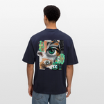 Siegfried, Augen, 1st | Breezy, Oversized Unisex T-Shirt - Navy