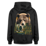 Ghadab, Bär, 1st | Freshhood, Oversized Unisex Hoodie - Anthrazit