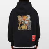 Artema, Kaffee, 1st | Heavyweight Oversized Bio Hoodie, Unisex - SOLID BLACK