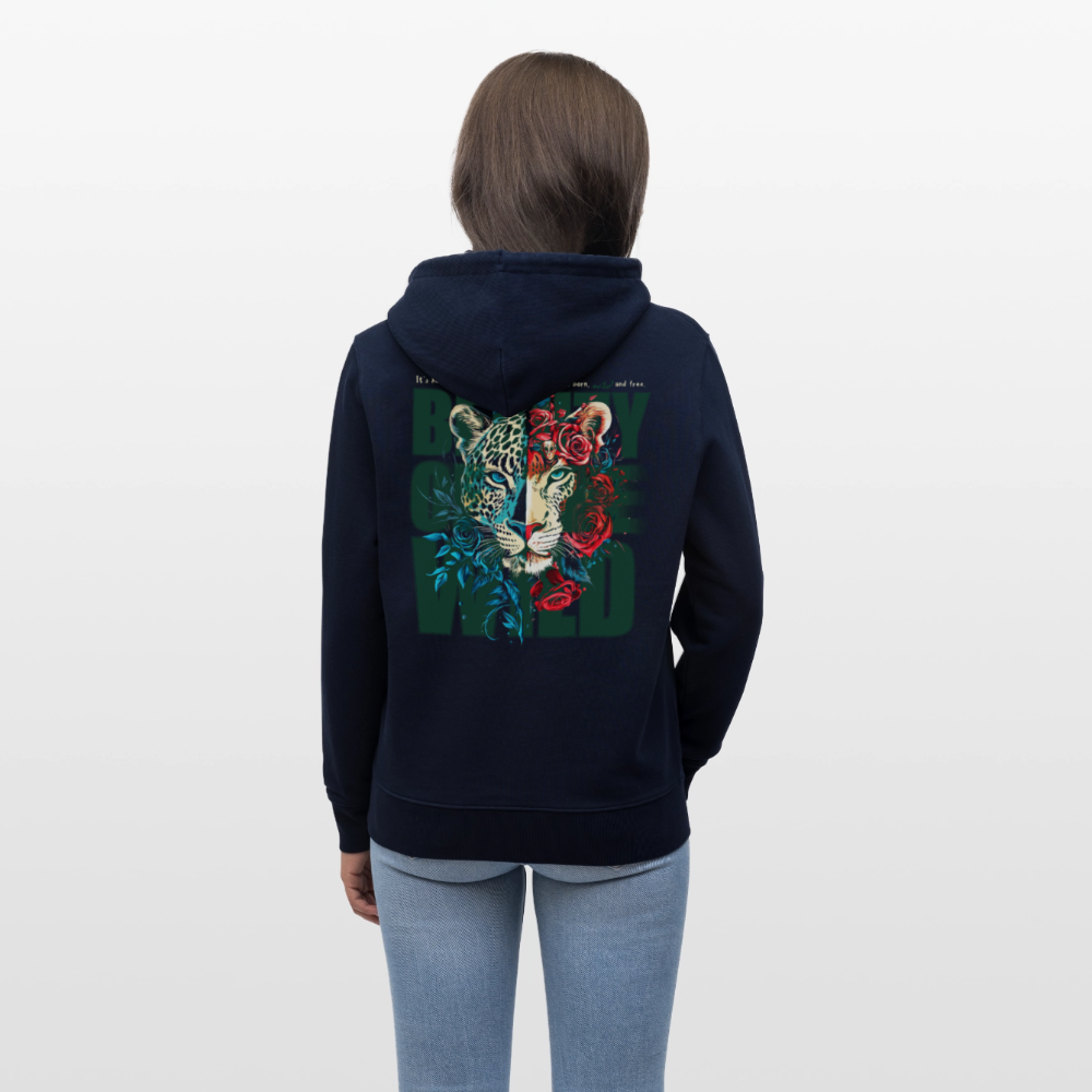 Irise, Leopard, 1st | Cruiser, Unisex Bio-Hoodie - Navy