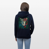 Irise, Leopard, 1st | Cruiser, Unisex Bio-Hoodie - Navy