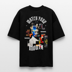 Dewrês, Frau, 1st | Blaster, Oversize Bio T-Shirt, Unisex - Schwarz