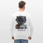 Denebris, Astronaut, 1st | Roller, Unisex Bio-Sweatshirt - Weiß