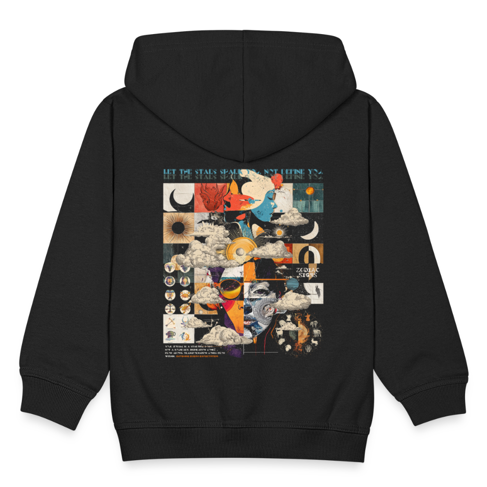 Hekatean, Sternzeichen, 1st | Kinder Zip Hoodie - Schwarz