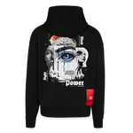 Yuanshi, Auge, 1st | Heavyweight Oversized Bio Zip Hoodie, Unisex - SOLID BLACK