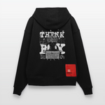 Nyxan, Gehirn, 1st | Heavyweight Oversized Bio Hoodie, Unisex - SOLID BLACK