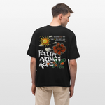 Odin , Blume, 1st | Blaster, Oversize Bio T-Shirt, Unisex - Schwarz