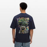 Oceani, Berge, 1st | Breezy, Oversized Unisex T-Shirt - Navy