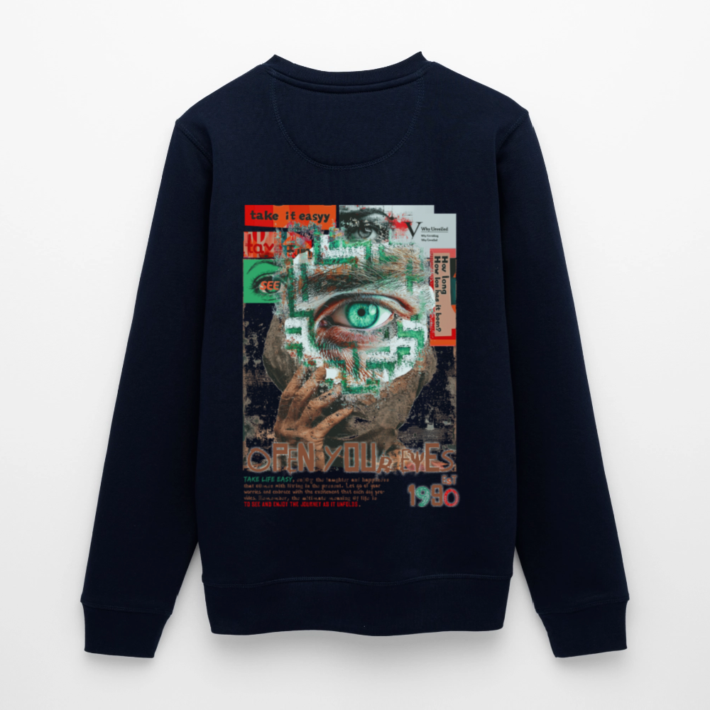 Artemis, Fantasie, 1st | Roller, Unisex Bio-Sweatshirt - Navy