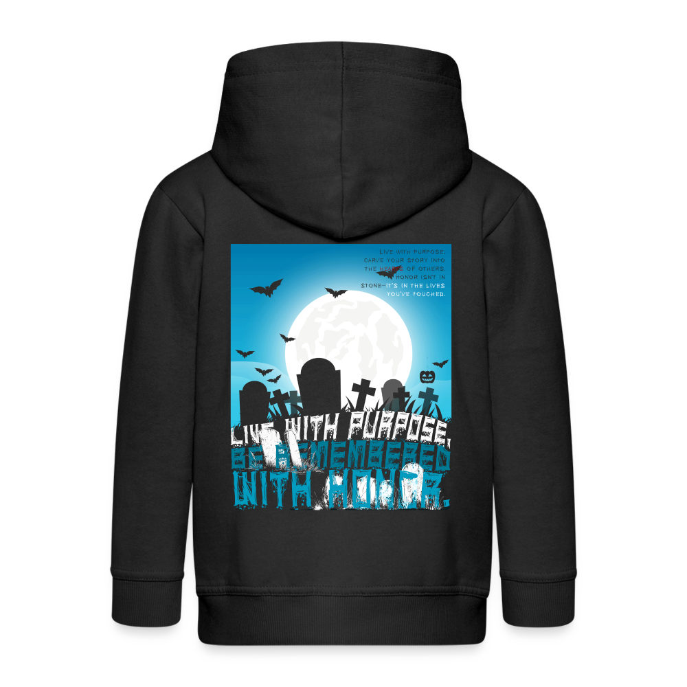 Themisan, Friedhof, 1st | Kinder Zip Hoodie - Schwarz