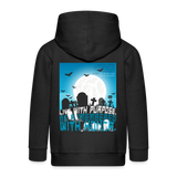Themisan, Friedhof, 1st | Kinder Zip Hoodie - Schwarz