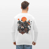Vaermundis, Wolf, 1st | Roller, Unisex Bio-Sweatshirt - Weiß