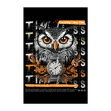 Marid, Eule, 1st | Poster 60x90 cm - Weiß