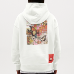 Azaroth, Schmetterling, 1st | Heavyweight Oversized Bio Hoodie, Unisex - OFF WHITE