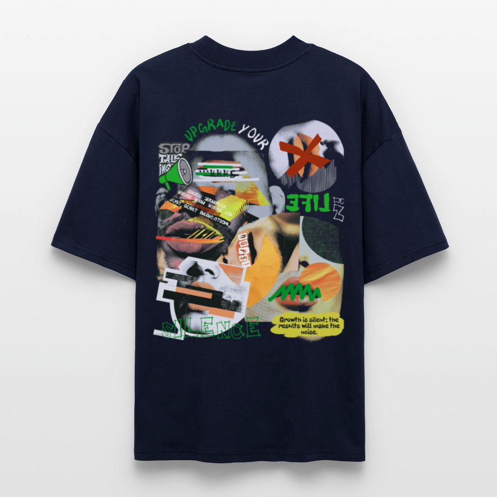 Ereban, Lippen, 1st | Blaster, Oversize Bio T-Shirt, Unisex - Navy