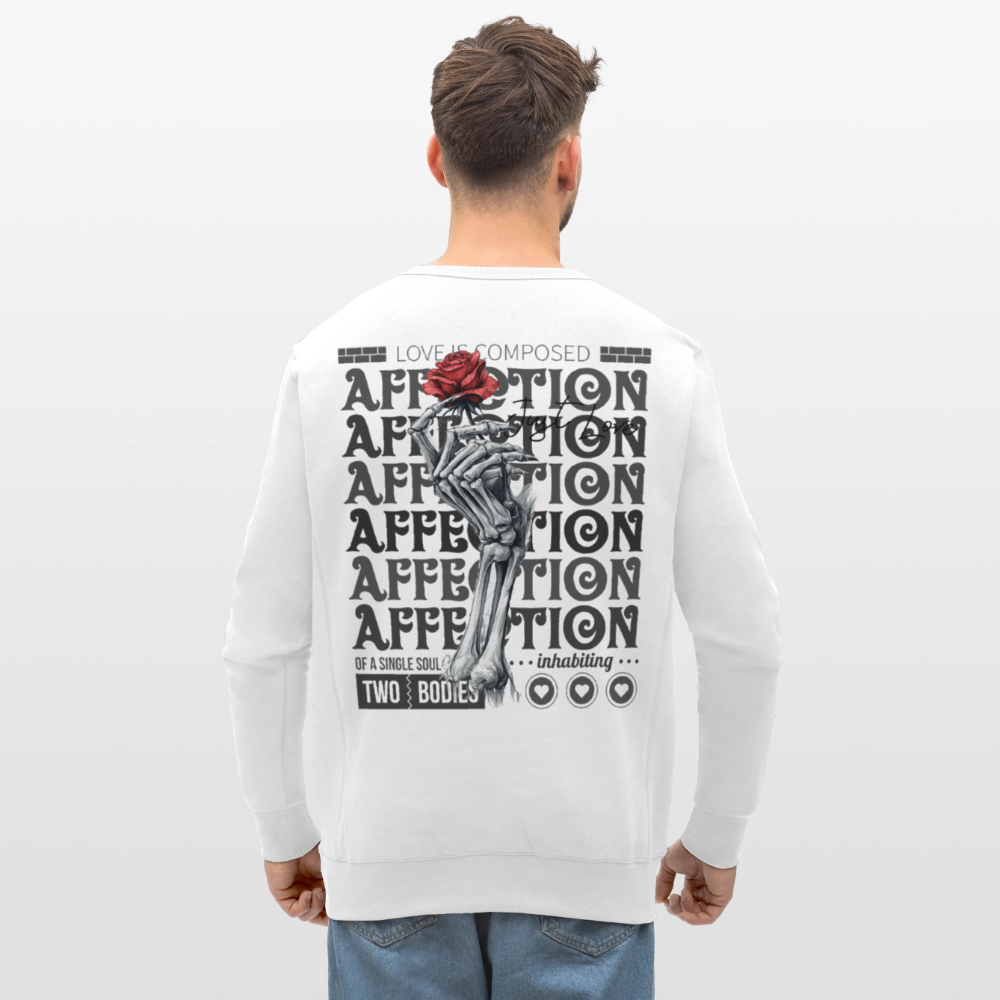 Tiberion, Rose, 1st | Roller, Unisex Bio-Sweatshirt - Weiß