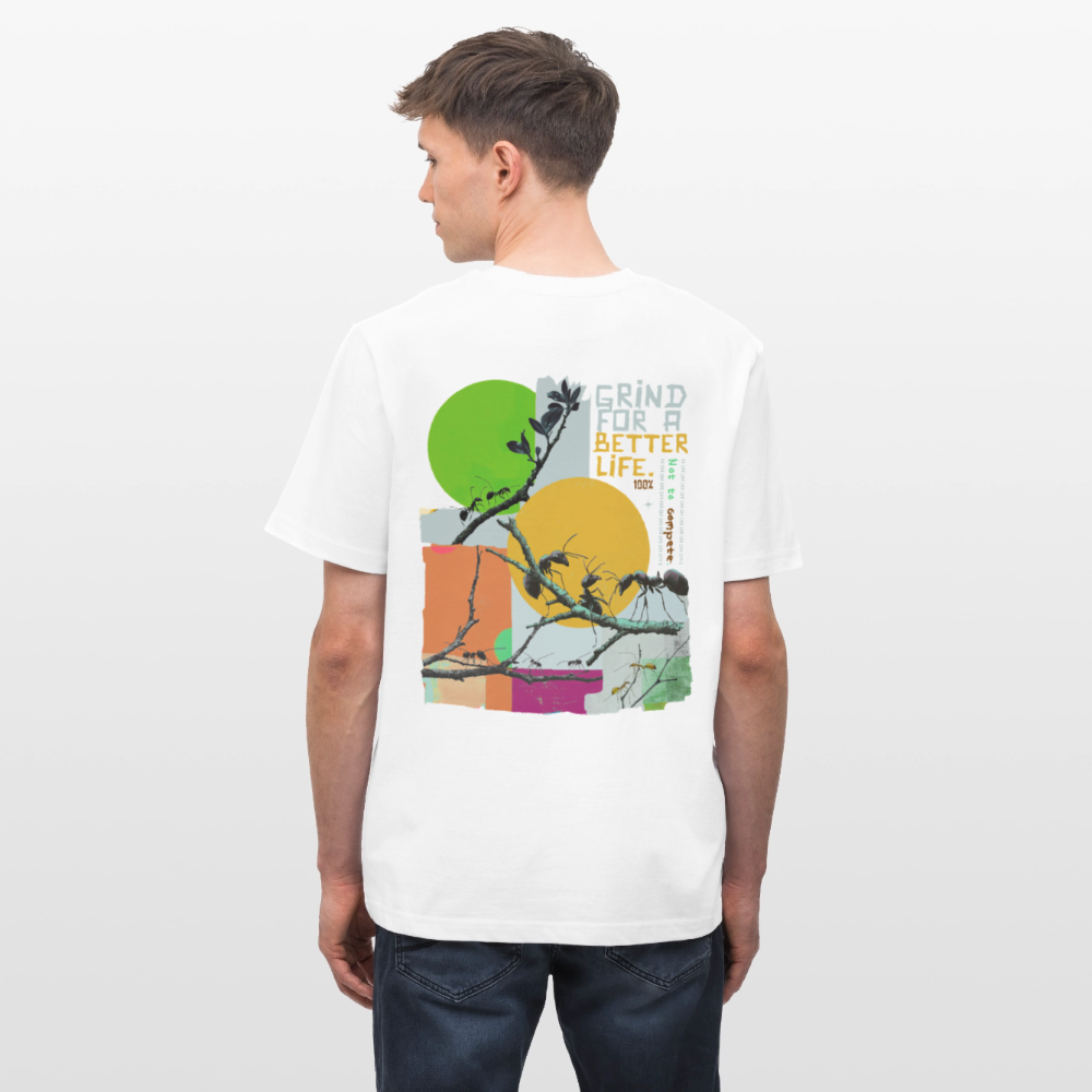 Draganis, Ameisen, 1st | Essential, Relaxed Fit Unisex Bio T-Shirt - Weiß
