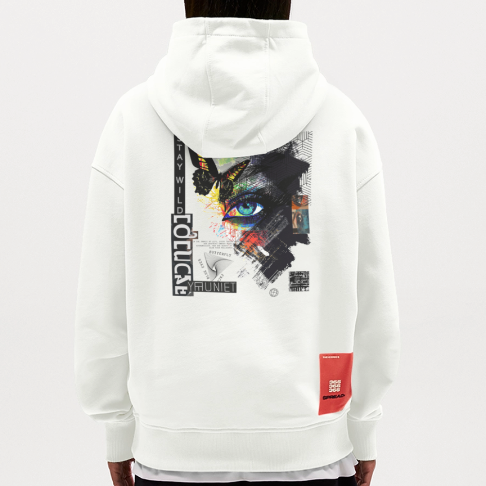 Eldorwyn, Auge, 1st | Heavyweight Oversized Bio Hoodie, Unisex - OFF WHITE