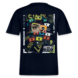 Orphean, Reh, 1st | Essential, Relaxed Fit Unisex Bio T-Shirt - Navy