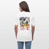 Tenebris, Schmetterling, 1st | Essential, Relaxed Fit Unisex Bio T-Shirt - Weiß