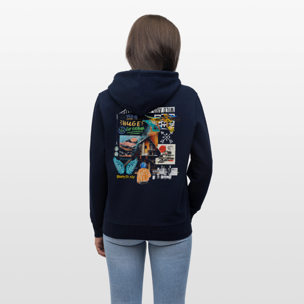 Nüwa, Wandern, 1st | Cruiser, Unisex Bio-Hoodie - Navy