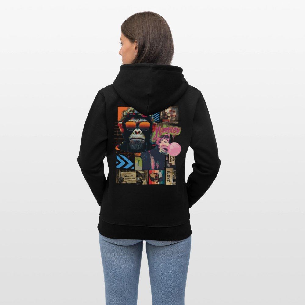 Perîzar, Affen, 1st | Cruiser, Unisex Bio-Hoodie - Schwarz