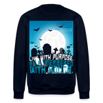 Themisan, Friedhof, 1st | Roller, Unisex Bio-Sweatshirt - Navy