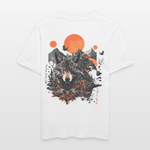 Vaermundis, Wolf, 1st | Essential, Relaxed Fit Unisex Bio T-Shirt - Weiß