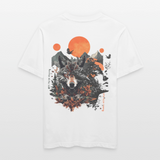 Vaermundis, Wolf, 1st | Essential, Relaxed Fit Unisex Bio T-Shirt - Weiß