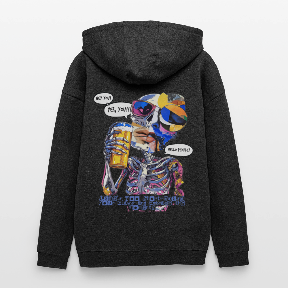 Vorthalos, Skelet, 1st | Freshhood, Oversized Unisex Hoodie - Anthrazit