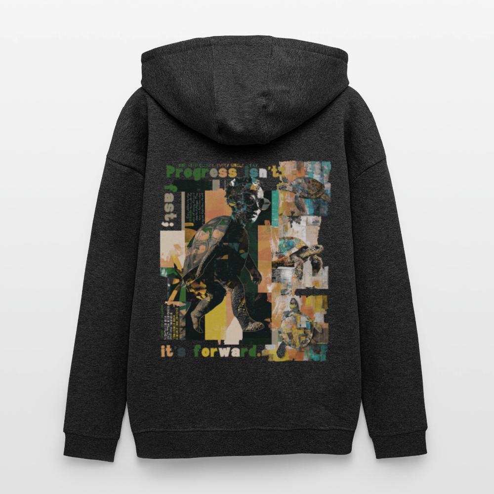 Xantherion, Schildkröte, 1st | Freshhood, Oversized Unisex Hoodie - Anthrazit