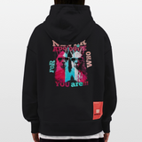 Tenjin, Alpaka, 1st | Heavyweight Oversized Bio Hoodie, Unisex - SOLID BLACK