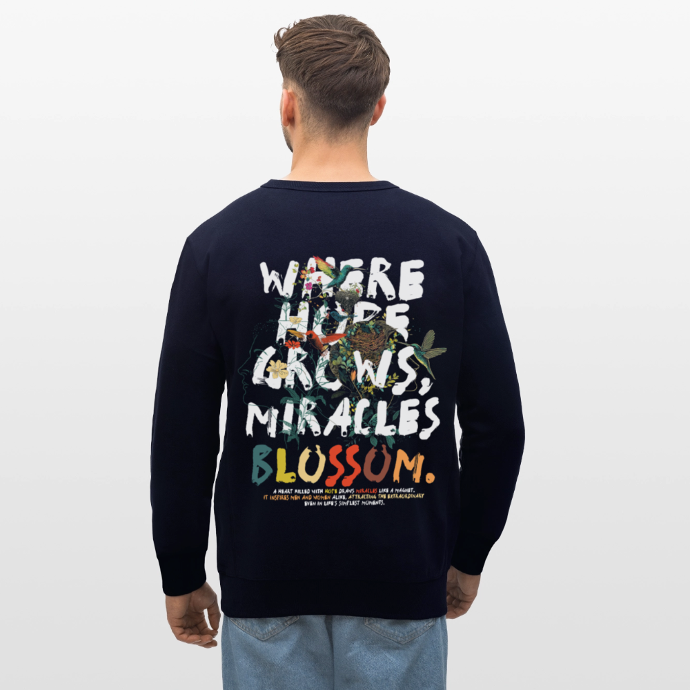 Quetzalcoatl, Vogel, 1st | Roller, Unisex Bio-Sweatshirt - Navy