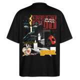 Athenia, Kerze, 1st | Blaster, Oversize Bio T-Shirt, Unisex - Schwarz