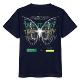 Hesinkar, Schmetterling, 1st | Kinder Bio T-Shirt - Navy