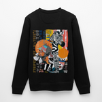 Aresia, Zebra, 1st | Roller, Unisex Bio-Sweatshirt - Schwarz