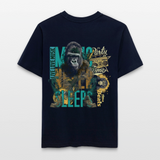 Herakles, Gorilla, 1st | Essential, Relaxed Fit Unisex Bio T-Shirt - Navy
