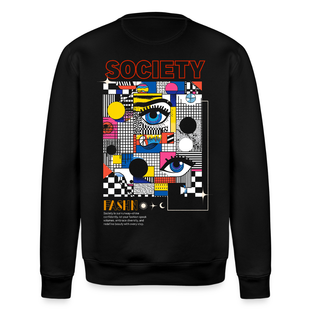 Shennong, Augen, 1st | Roller, Unisex Bio-Sweatshirt - Schwarz