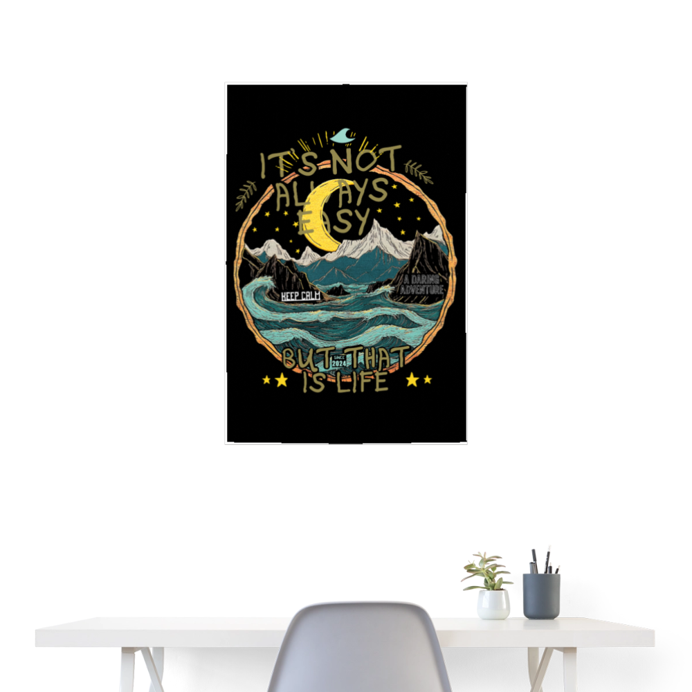 Izanami, Berge, 1st | Poster 60x90 cm - Weiß