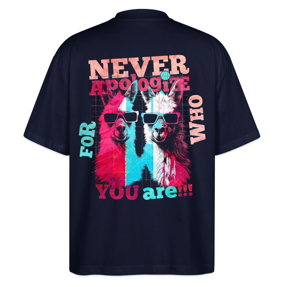 Tenjin, Alpaka, 1st | Blaster, Oversize Bio T-Shirt, Unisex - Navy