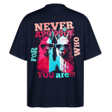 Tenjin, Alpaka, 1st | Blaster, Oversize Bio T-Shirt, Unisex - Navy