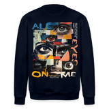 Hachiman, Augen, 1st | Roller, Unisex Bio-Sweatshirt - Navy