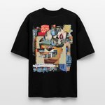 Seraphion2, Gesichter, 1st | Blaster, Oversize Bio T-Shirt, Unisex - Schwarz