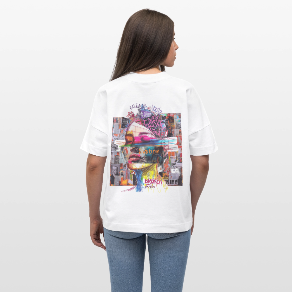 Callistara, Frau, 1st | Blaster, Oversize Bio T-Shirt, Unisex - Weiß